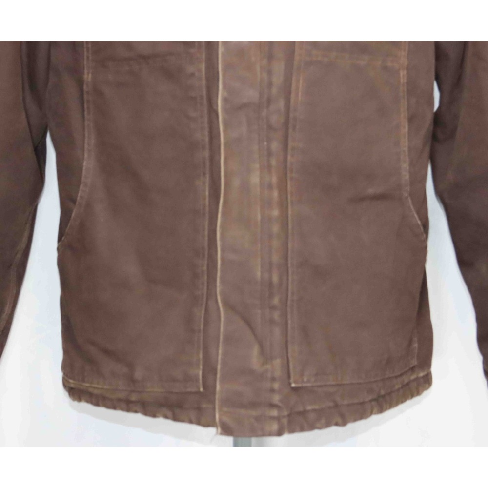 Carhartt C26 DKB Dark Brown Arctic Quilt Lined Coat Jacket Mens Size Large - Picture 3 of 8
